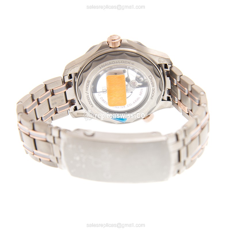 Omega 210.60.42.20.99.001 SEAMASTER Automatic Titanium & 18kt Rose Gold