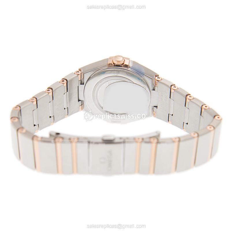 Omega 131.20.28.60.55.001 CONSTELLATION Quartz 18kt Rose Magic & Diamond