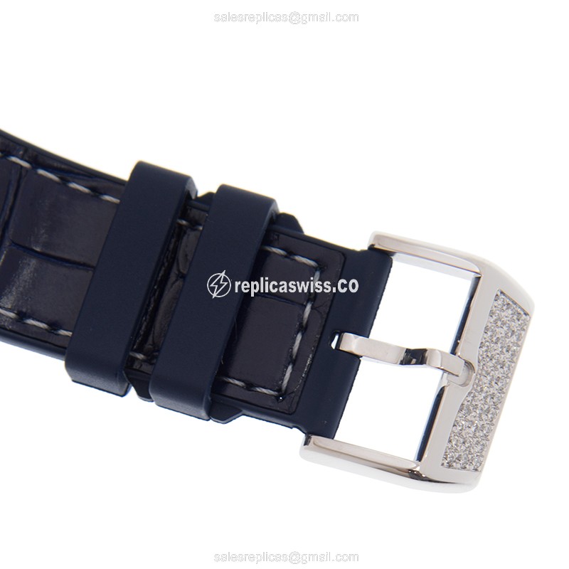 Franck Muller V 45 SC DT D NBR CD YACHTING (OG.BL) VANGUARD Automatic 18kt White Gold & Diamond