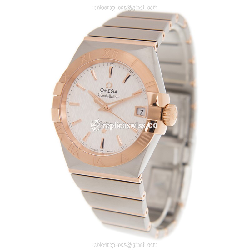 Omega 123.20.38.21.02.007 CONSTELLATION Automatic 18kt Rose Gold & Steel
