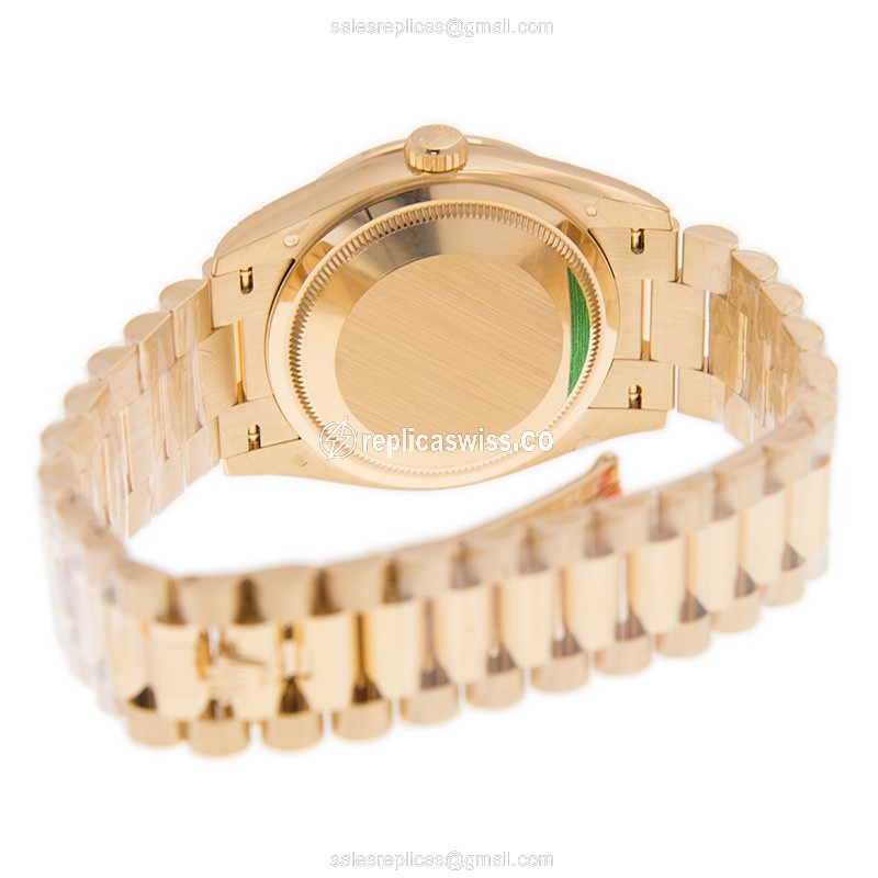 Rolex 128348RBR-0030 DAY-DATE Automatic 18kt Gold & Diamond