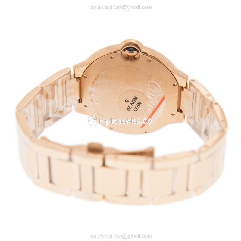 Cartier WJBB0038 BALLON BLEU Automatic 18kt Rose Gold & Diamonds