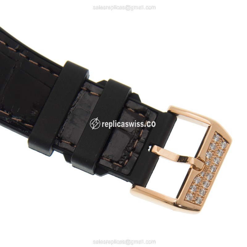Franck Muller V 45 SC DT D (5N.NR) VANGUARD Automatic 18kt Rose Gold & Diamonds