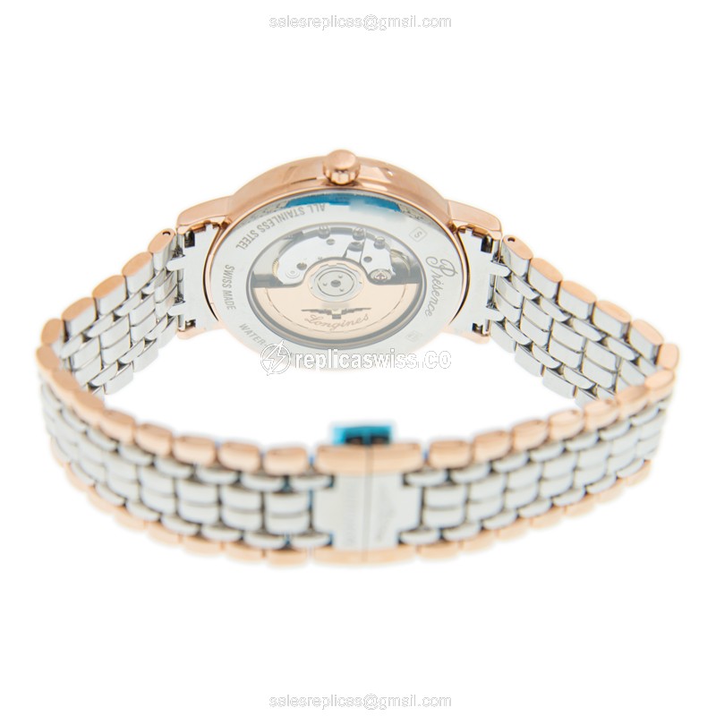 Longines L4.922.1.11.7 PRESENCE Automatic 18kt Rose Gold & Steel