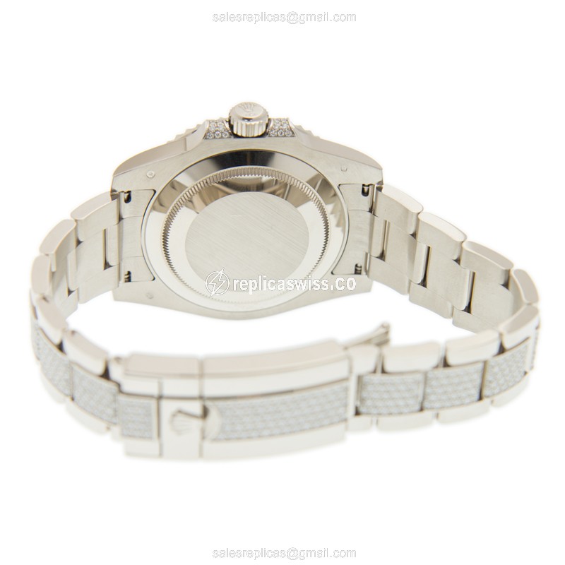 Rolex 116659SABR-PAVED8DI_DIAO SUBMARINER Automatic 18kt White Gold & Sapphire