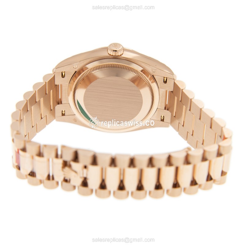 Rolex 128235-0009 DAY-DATE Automatic 18kt Rose Gold