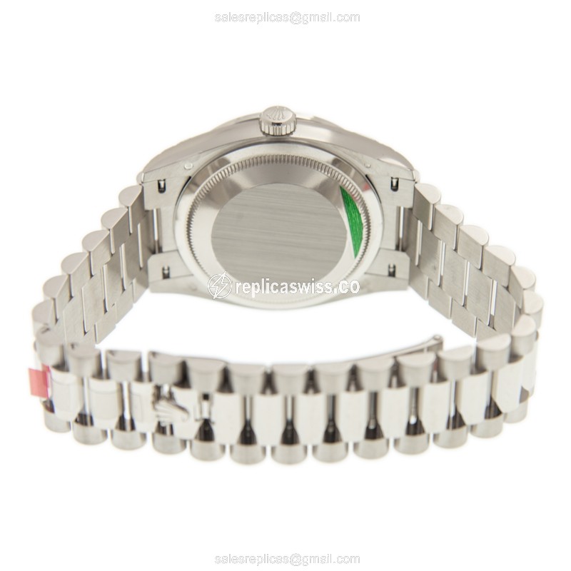 Rolex 128349RBR-0001 DAY-DATE Automatic 18kt White Gold & Diamond
