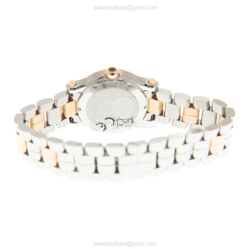 Chopard 278590-6004 HAPPY SPORT Quartz 18kt Rose Gold & Steel