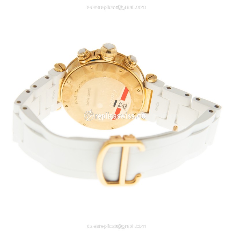 Cartier WJ130009 PASHA DE CARTIER Quartz 18kt Gold & Diamond