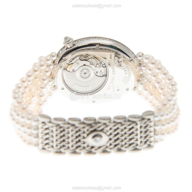 Breguet 8939BB/6D/J49/DD0D REINE DE NAPLES Automatic 18kt White Gold & Diamond
