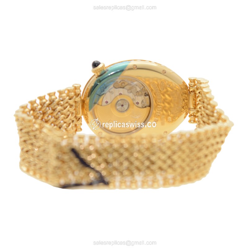 Breguet 8908BA/52/J20/D000 REINE DE NAPLES Automatic 18kt Gold & Diamond