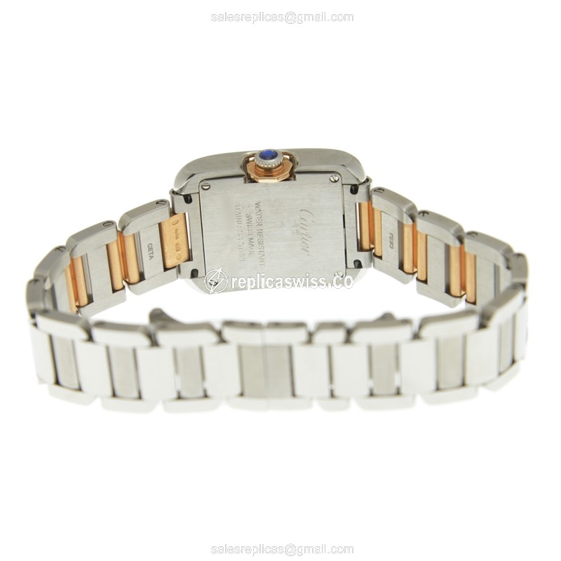 Cartier WT100024 TANK Quartz Stainless Steel