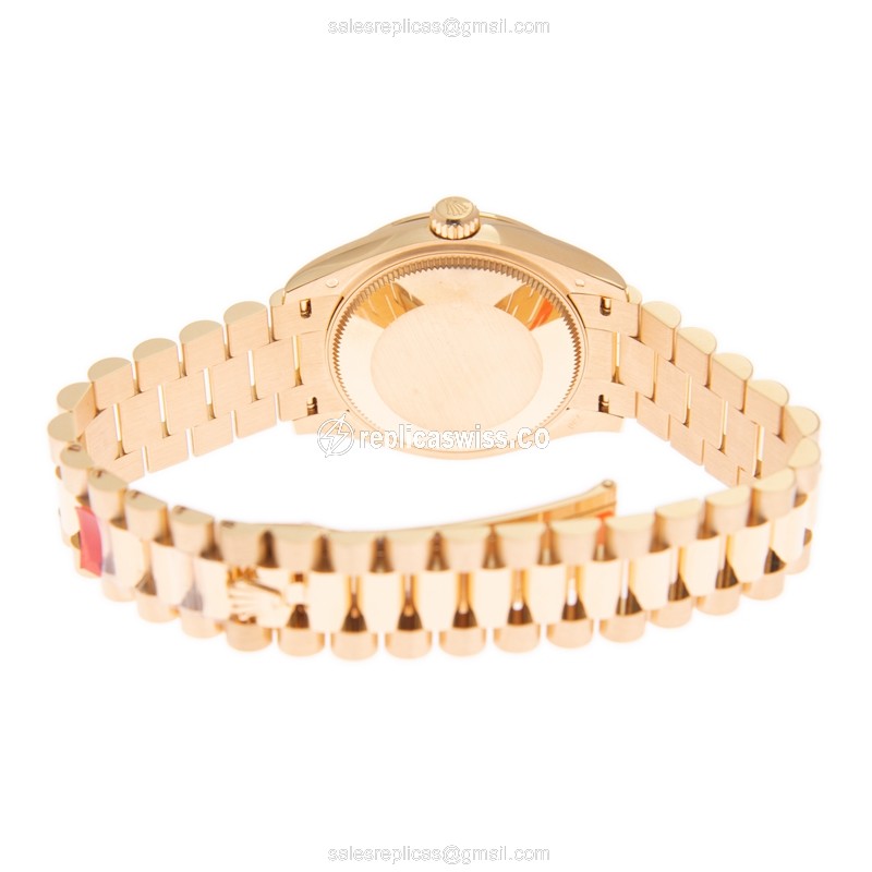Rolex 278278MALACHITEVIIXDIA_P DATEJUST Automatic 18kt Yellow Gold