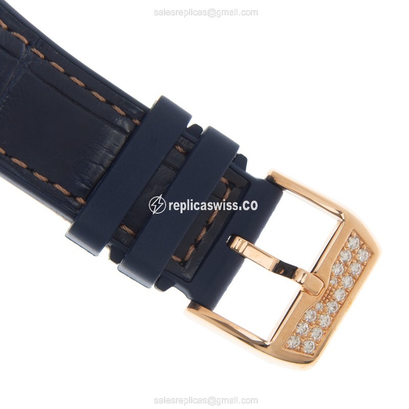 Franck Muller V 41 SC DT D YACHTING (5N.BL) VANGUARD Automatic 18kt Rose Gold & Diamonds