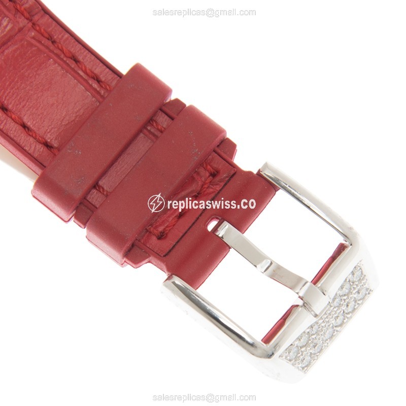 Franck Muller V 35 QZ D CD (AC.RG) VANGUARD Quartz Stainless Steel & Diamonds
