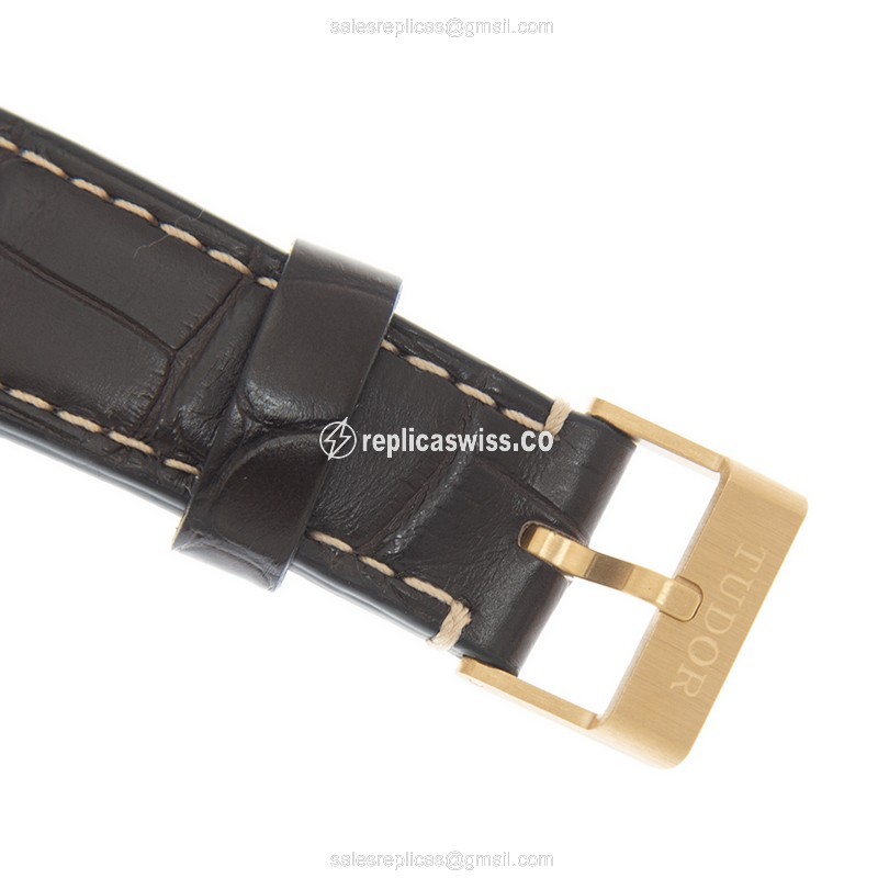 Tudor 79018V LEATHER STRAP BLACK BAY 1958 Automatic 18kt Yellow Gold