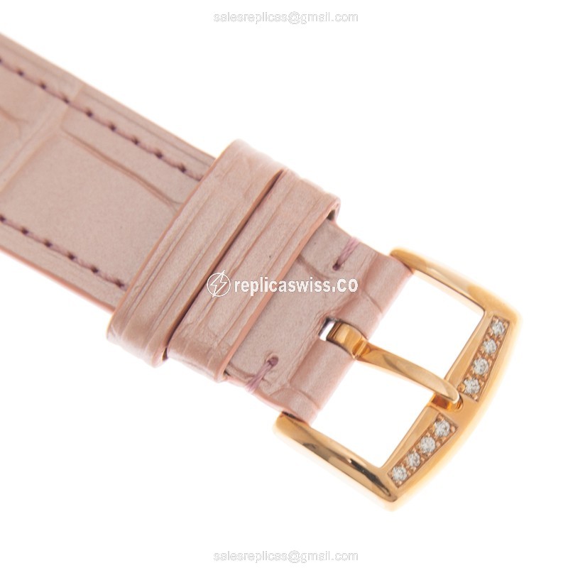 Franck Muller 952 QZ REL 8CD MOP RS D 1R (5N)-PINK LONG ISLAND Quartz 18kt Rose Gold & Diamonds