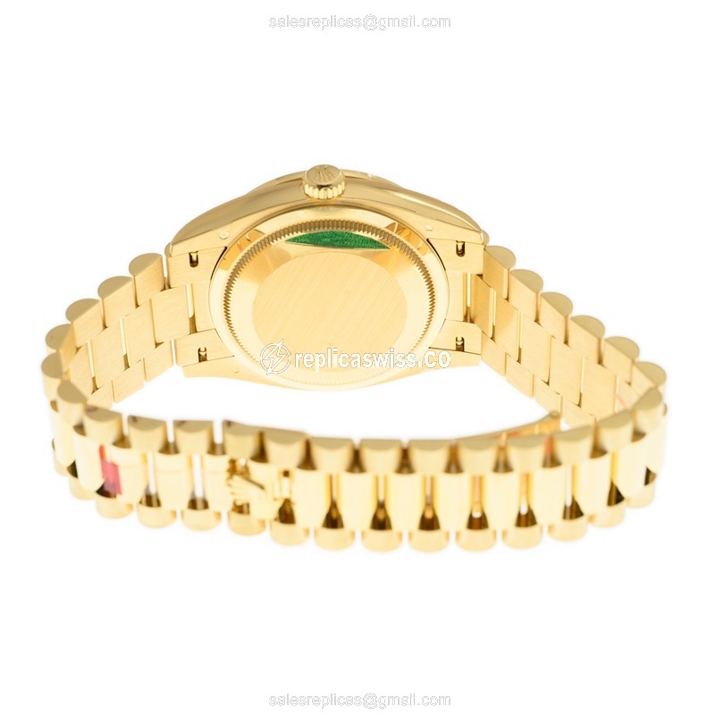Rolex 128348RBR-0037 DAY-DATE Automatic 18kt Gold & Diamond