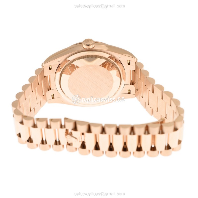 Rolex 128235-0052 DAY-DATE Automatic 18kt Rose Gold