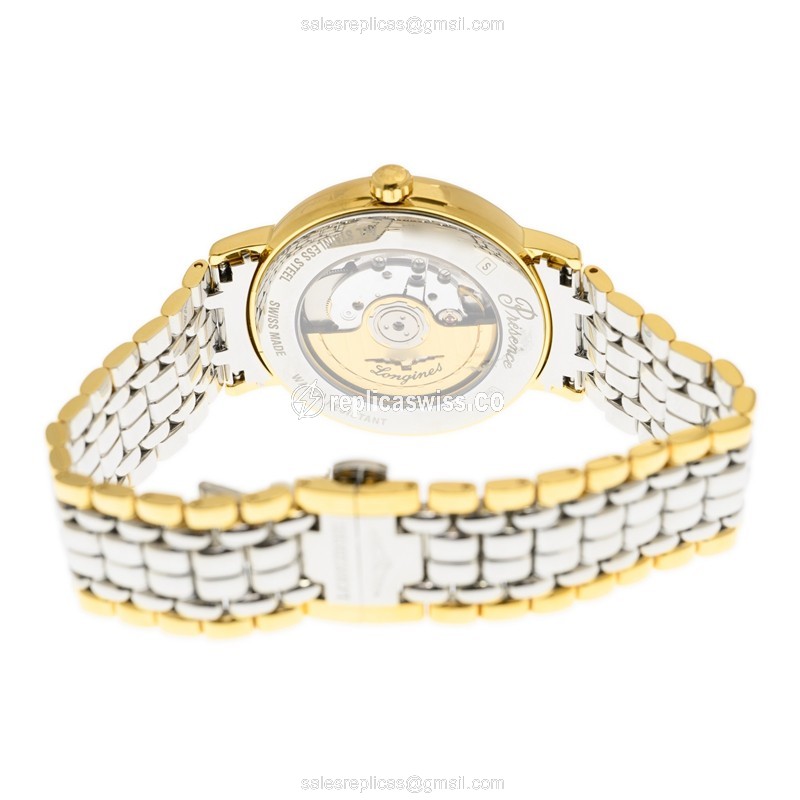 Longines L4.922.2.11.7 PRESENCE Automatic Gold-Plated & Stainless Steel