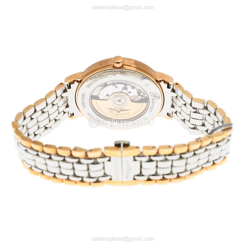 Longines L4.905.1.11.7 PRESENCE Automatic Gold-Plated & Stainless Steel