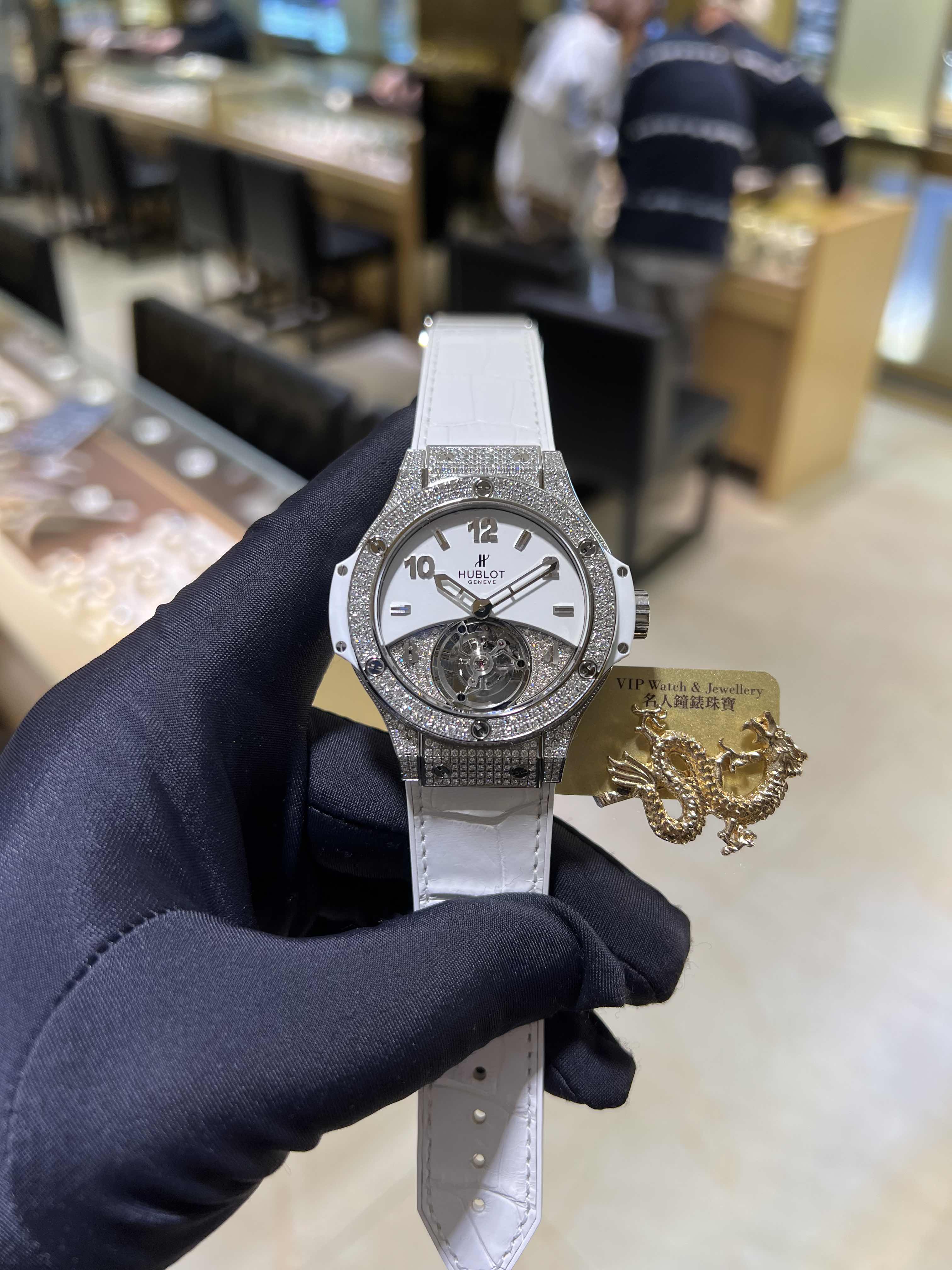 Hublot 345.SE.2010.LR.1704 BIG BANG Manual Wind Stainless Steel & Diamonds