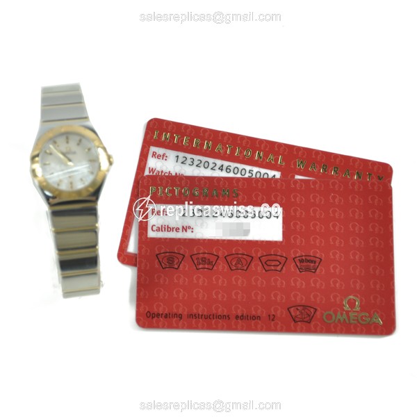Omega 123.20.24.60.05.004 CONSTELLATION Quartz 18kt Gold & Steel