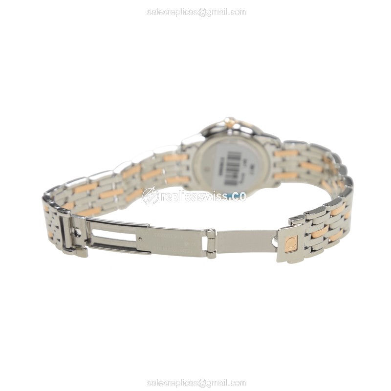 Omega 424.20.27.60.05.002 DE VILLE Quartz 18kt Rose Gold & Steel