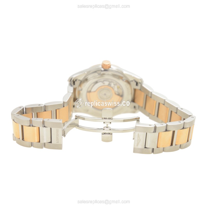 Longines L2.785.5.56.7 CONQUEST Automatic 18kt Rose Gold & Steel