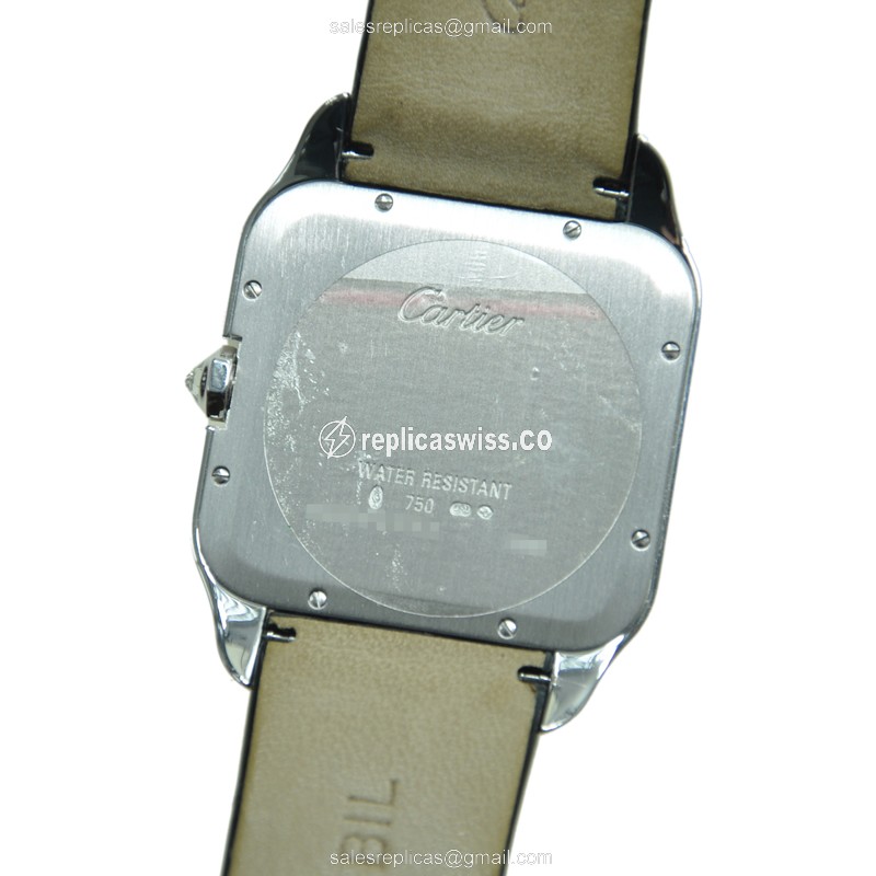Cartier WH100651 SANTOS Manual Wind 18kt White Gold & Diamond