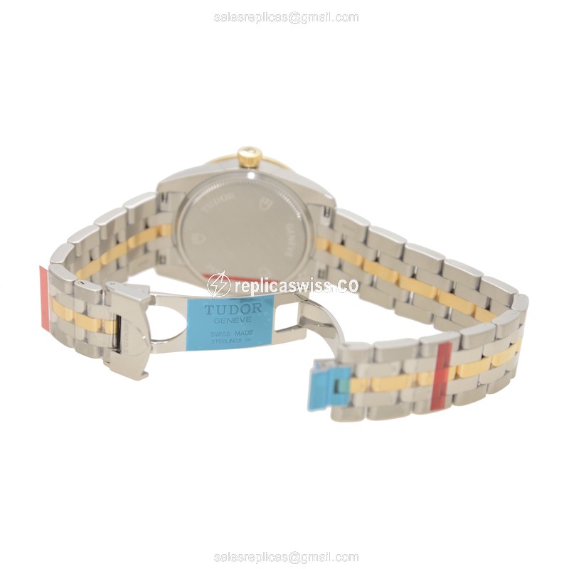 Tudor 53003-68033-CHCL GLAMOUR DATE Automatic 18kt Gold & Steel
