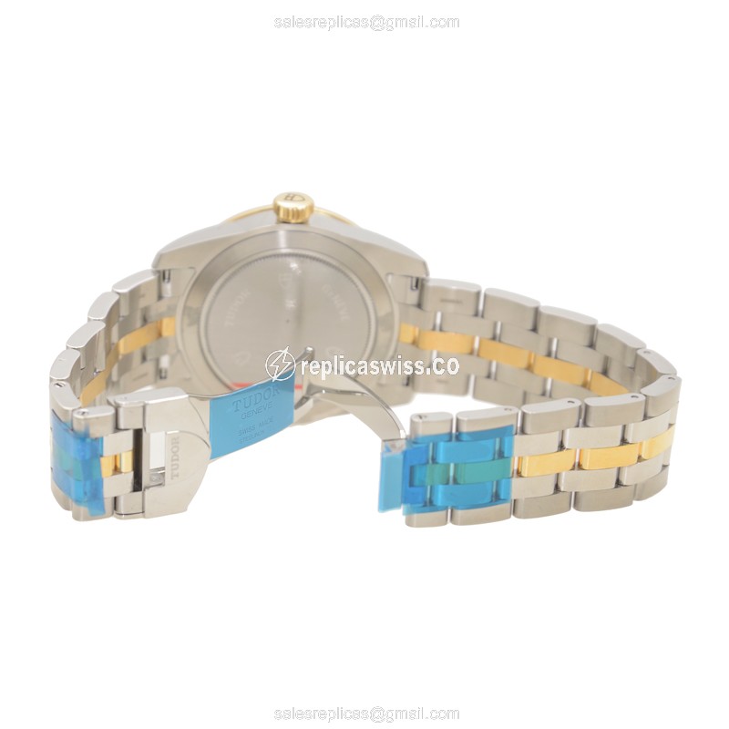 Tudor 56003-68063-CHCL GLAMOUR DATE Automatic 18kt Gold & Steel