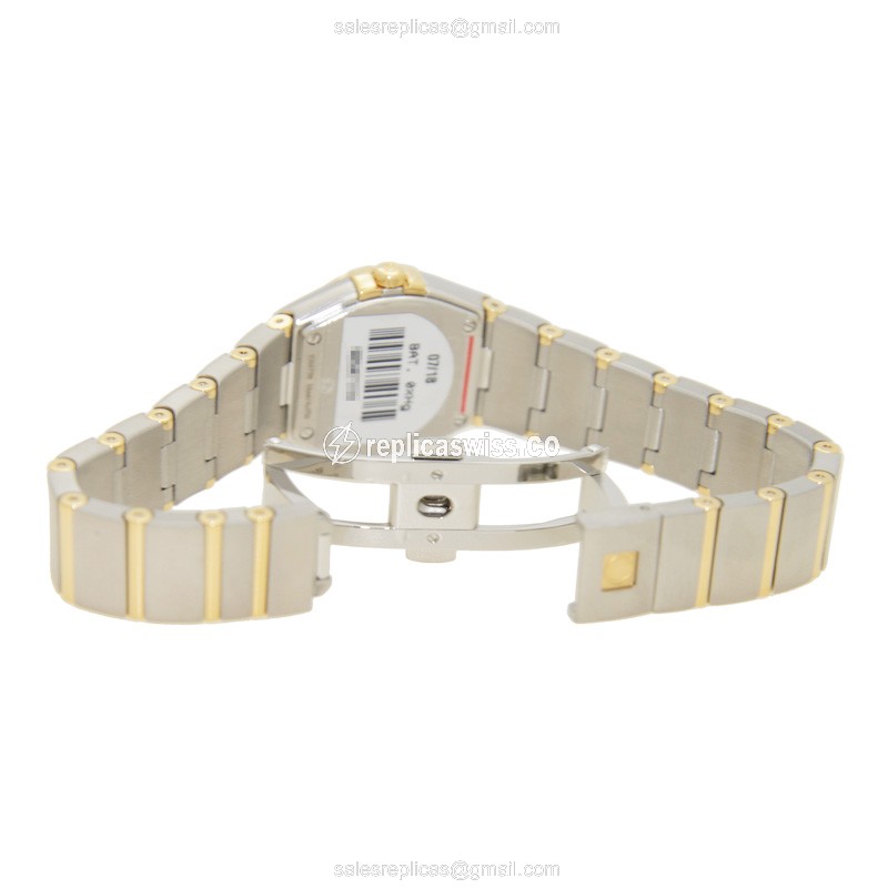 Omega 123.25.24.60.55.011 CONSTELLATION Quartz 18kt Gold & Diamond & Steel