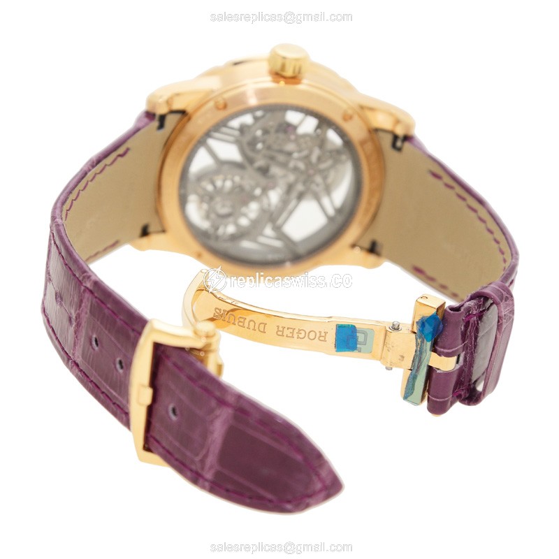 Roger Dubuis RDDBEX0404 EXCALIBUR Manual Wind 18kt Rose Gold & Diamonds
