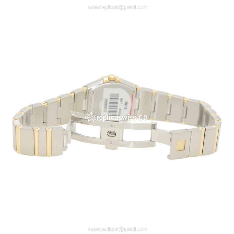 Omega 123.25.24.60.57.001 CONSTELLATION Quartz 18kt Gold & Diamond & Steel