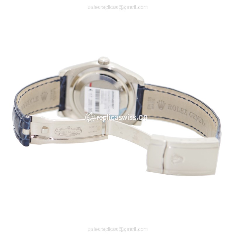 Rolex 116139BL OYSTER PERPETUAL Automatic 18kt White Gold
