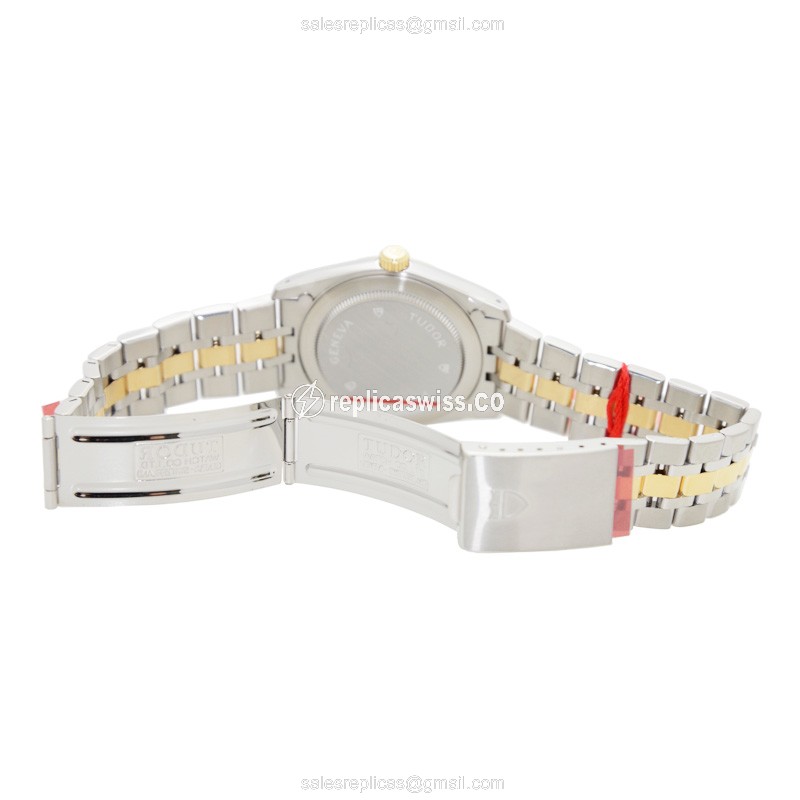 Tudor 74033-62473-10DI-CHCL PRICE DATE-DAY Automatic 18kt Gold & Steel