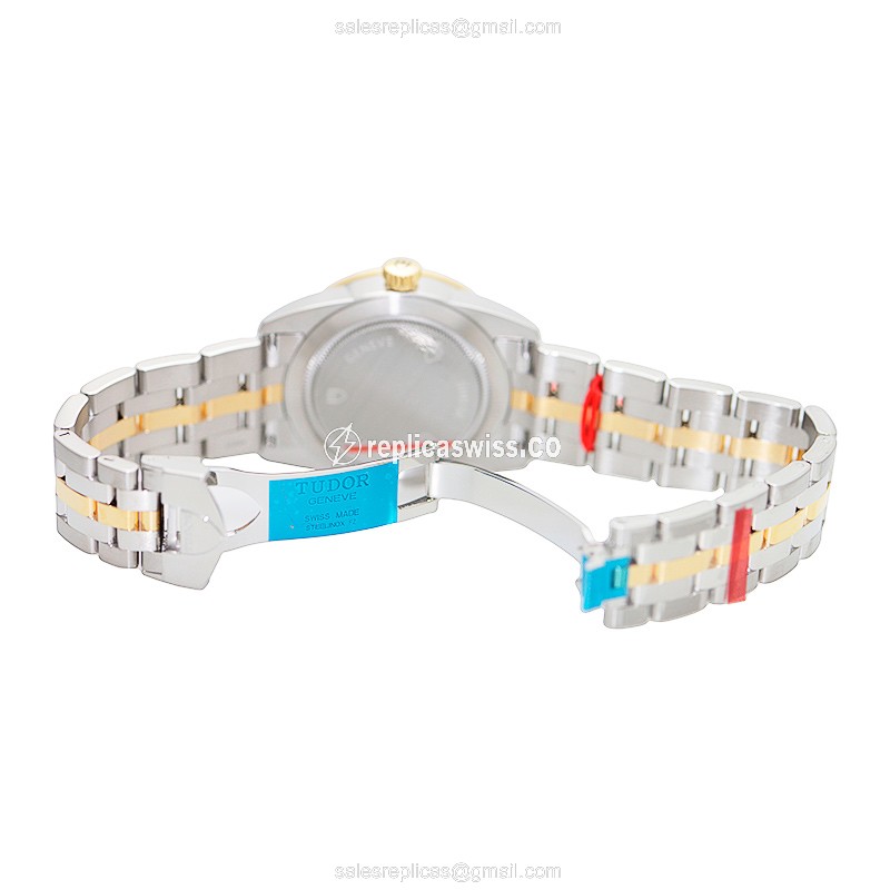 Tudor 55003-68053-10DI-BK GLAMOUR DATE Automatic 18kt Gold & Steel
