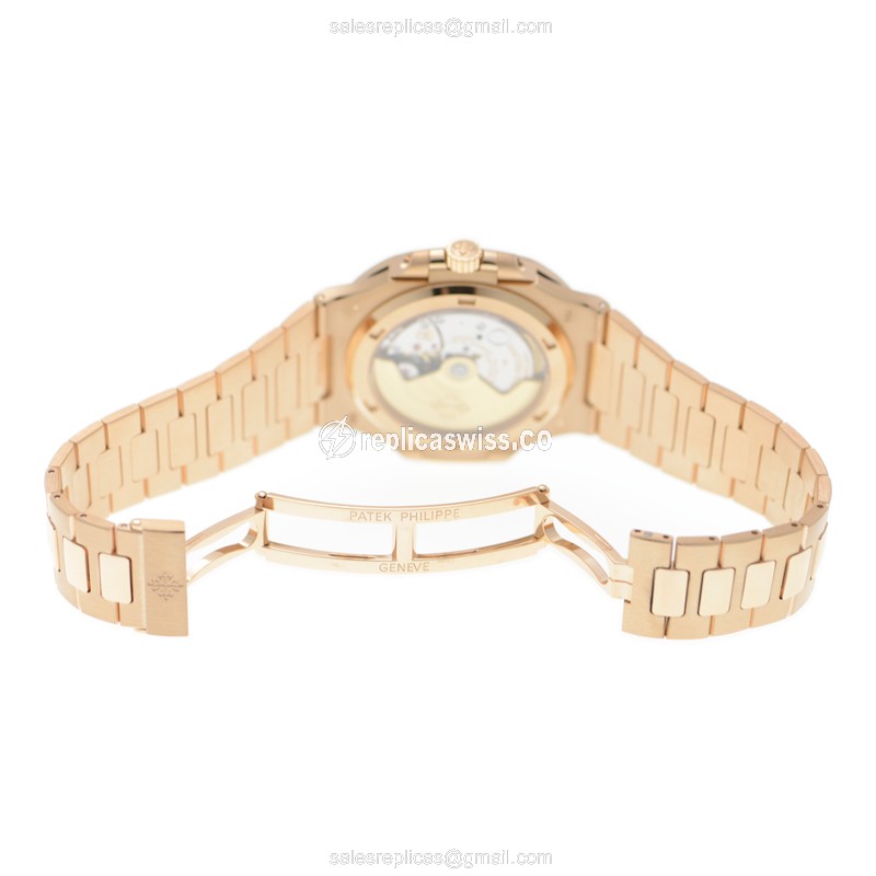 Patek Philippe 5723-112R-001 NAUTILUS Automatic 18kt Rose Gold & Diamonds
