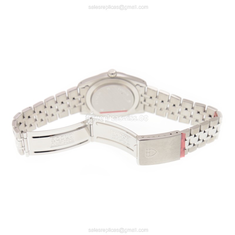 Tudor 74034-62470-10DI-SVCL PRINCE DATE Automatic 18kt White Gold & Steel