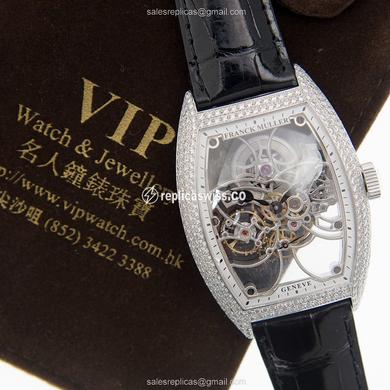 Franck Muller 8880 B S6 SQT D (AC) GENEVE Automatic Stainless Steel & Diamonds