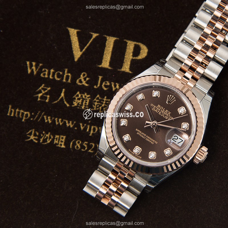 Rolex 279171-0011 LADY DATEJUST Automatic 18kt Rose Gold & Steel