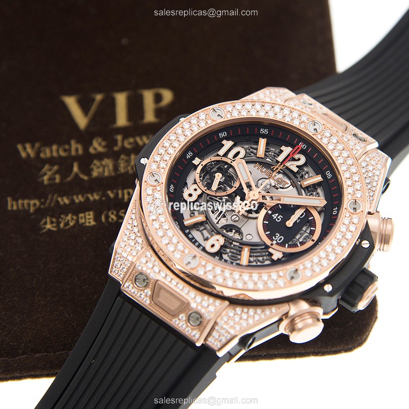 Hublot 411.OX.1180.RX.1704 BIG BANG Automatic 18kt Rose Gold & Diamonds