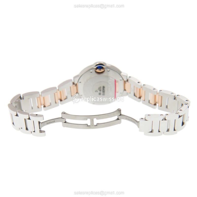 Cartier W2BB0023 BALLON BLEU Automatic 18kt Rose Gold & Steel