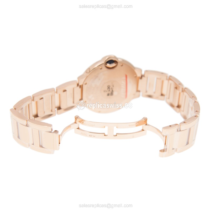 Cartier WJBB0025 BALLON BLEU Automatic 18kt Rose Gold & Diamonds