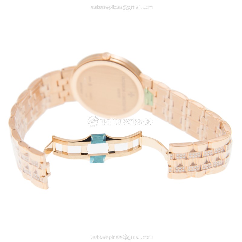 Vacheron Constantin 81576/V03R-9695 TRADITIONNELLE Manual Wind 18kt Rose Gold & Diamonds