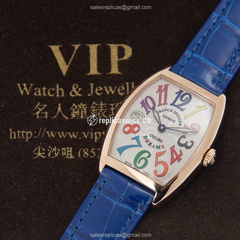 Franck Muller 7502 QZ COL DRM (5N) CINTREE CURVEX Quartz 18kt Rose Gold