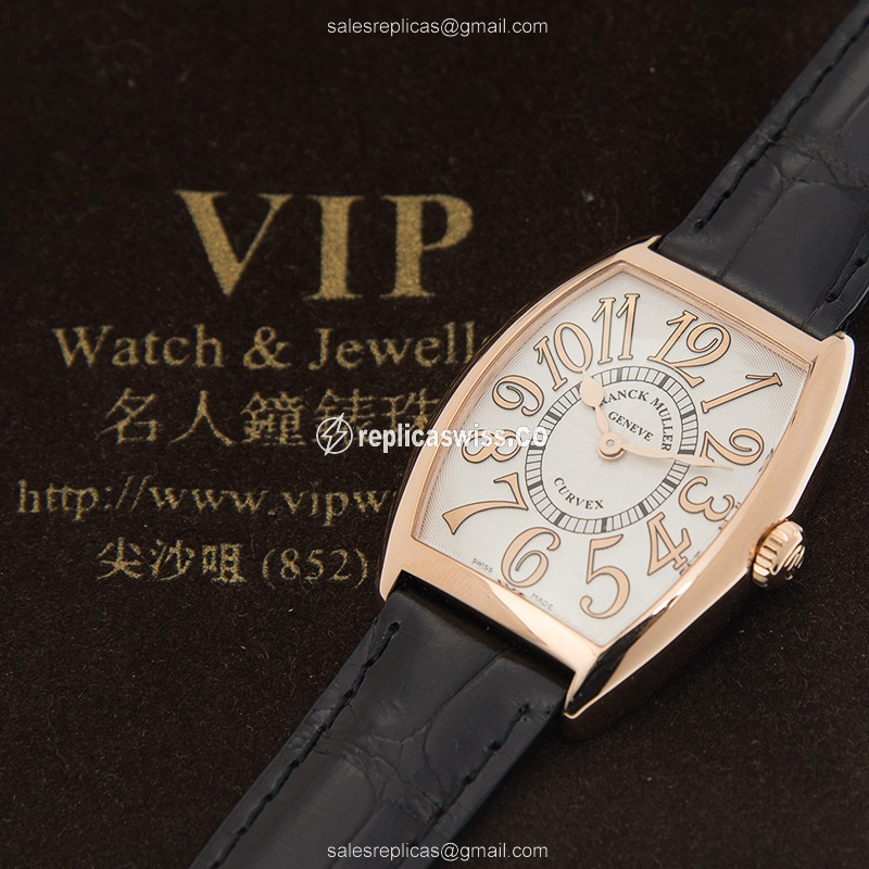 Franck Muller 7502 QZ REL (5N) CINTREE CURVEX Quartz 18kt Rose Gold