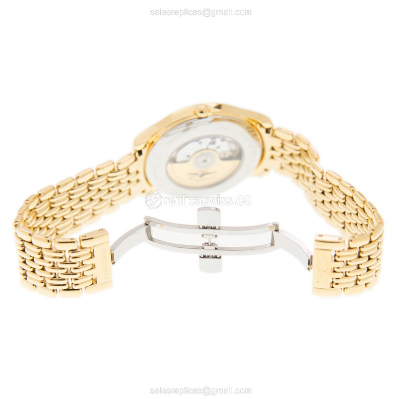 Longines L4.960.2.32.8 LONGINES LYRE Automatic 18kt Gold & Steel