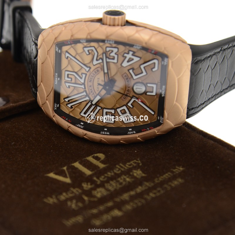 Franck Muller V 45 SC DT GOLD COBRA (5N.NR) VANGUARD Automatic 18kt Rose Gold